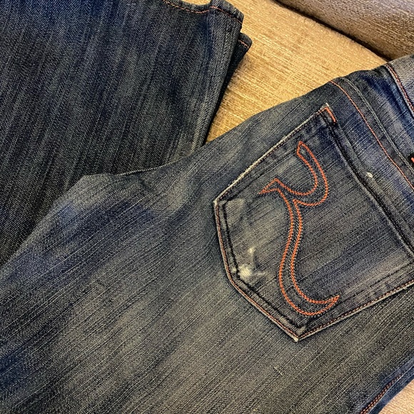 Rock & Republic light wash flair jeans size 27 - Picture 3 of 5
